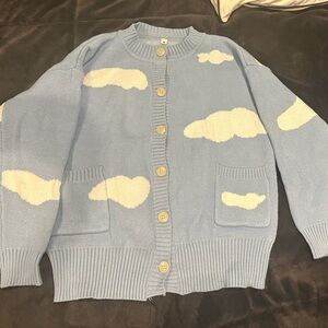 Sky Blue Cloud Cardigan